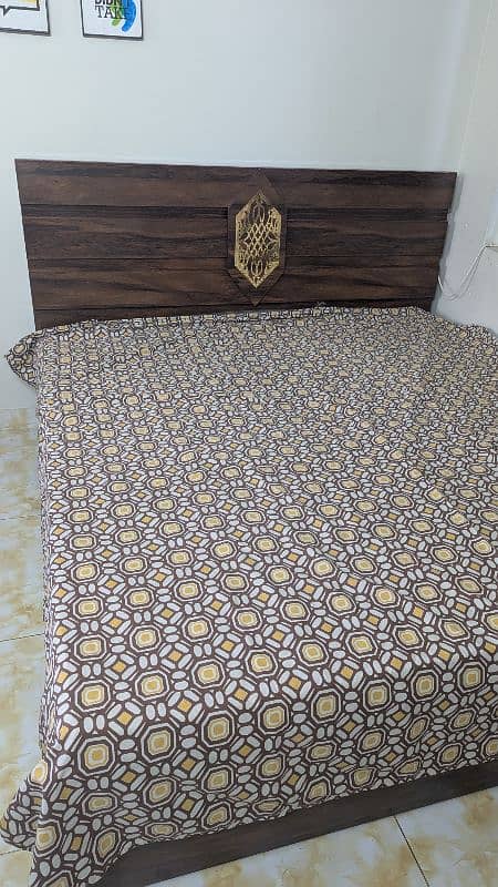 Wooden King Bed (Used for 15 days only) 1