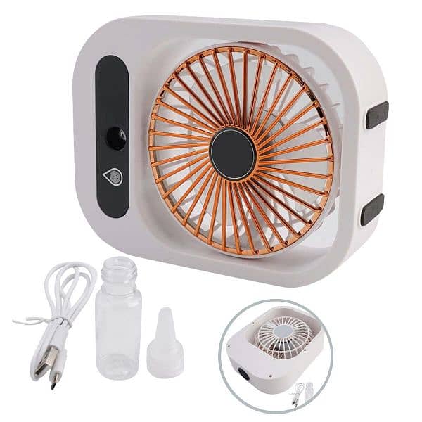 Portable Air Conditioner Evaporative Cooler With Led Light Mini Usb 2