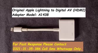 original apple lightning to hdmi adapter for iphone &  ipad