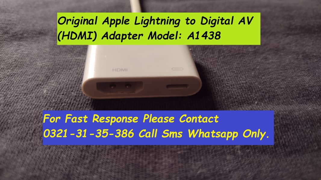 original apple lightning to hdmi adapter for iphone &  ipad 8