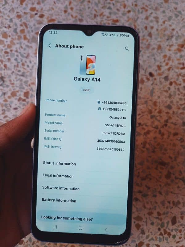 Samsung a14 (4/128) 10/10 condition urgent sale need cash 5