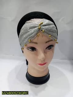 women hijab cap with stones