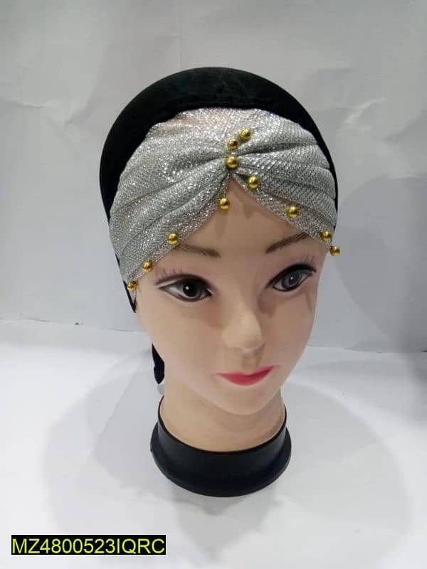 women hijab cap with stones 0