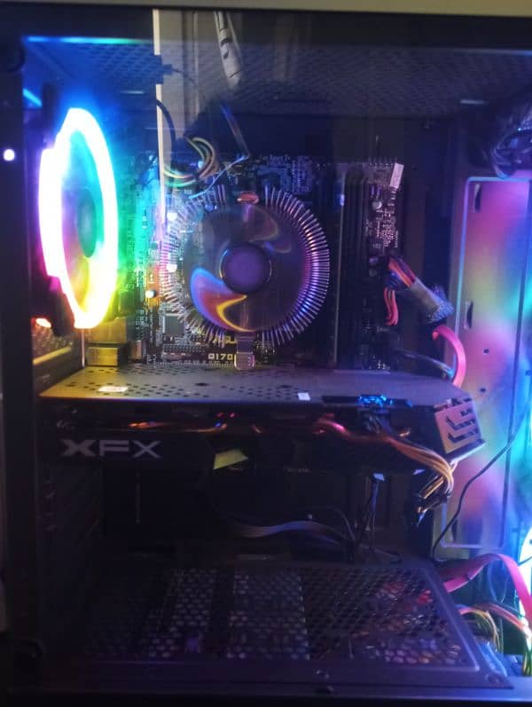 Custom pc build Intel i5 6600, 24 GB ram ddr4, Rx 580 8 GB GPU 4