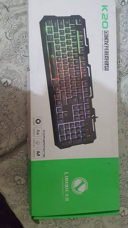 rgb gaming keyboard and rgb mouse for sell 1