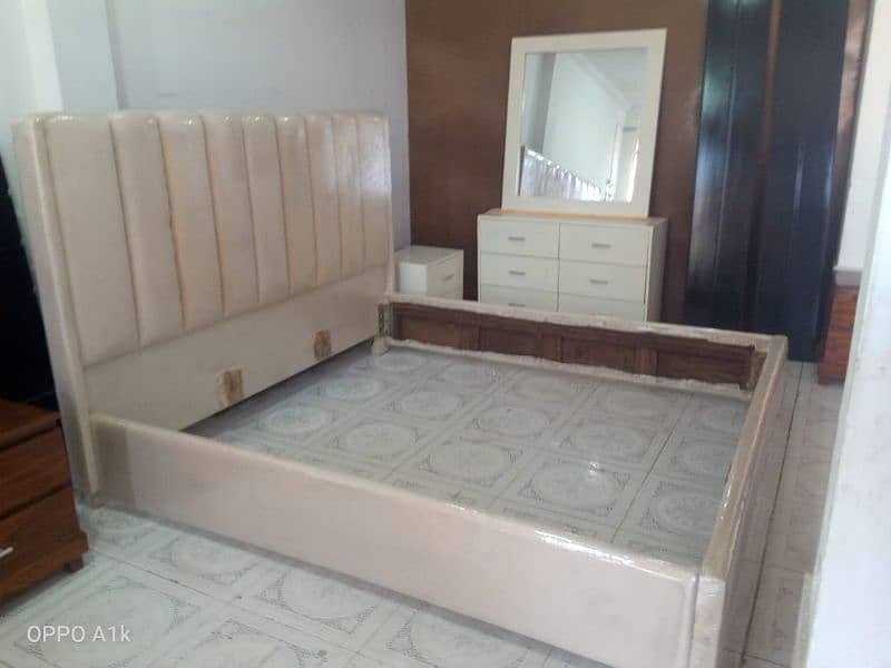 Free Home Delivery King Size Double Bed set/Bedroom Set/03019225195 12