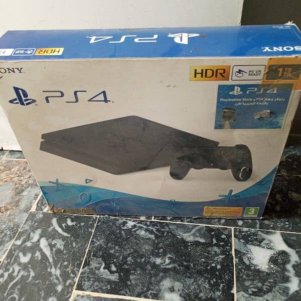 ps4 slim 1tb used sealed box match serial 0