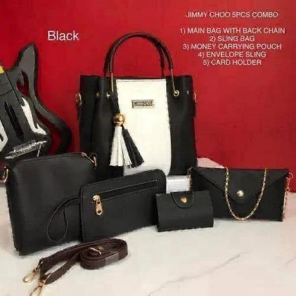 5 piece sets ladies hand bags 5