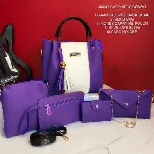 5 piece sets ladies hand bags 8