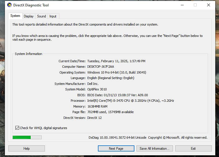 Core I5 3 gen 3.40GHz,DELL optilex 3010 0