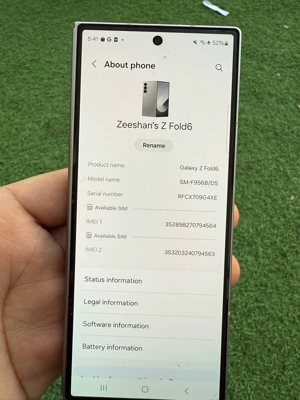 Samsung Fold Z6 Non PTA 256GB 9