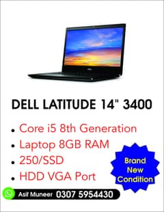 Dell Latitude 14 " 3400  8th GEN