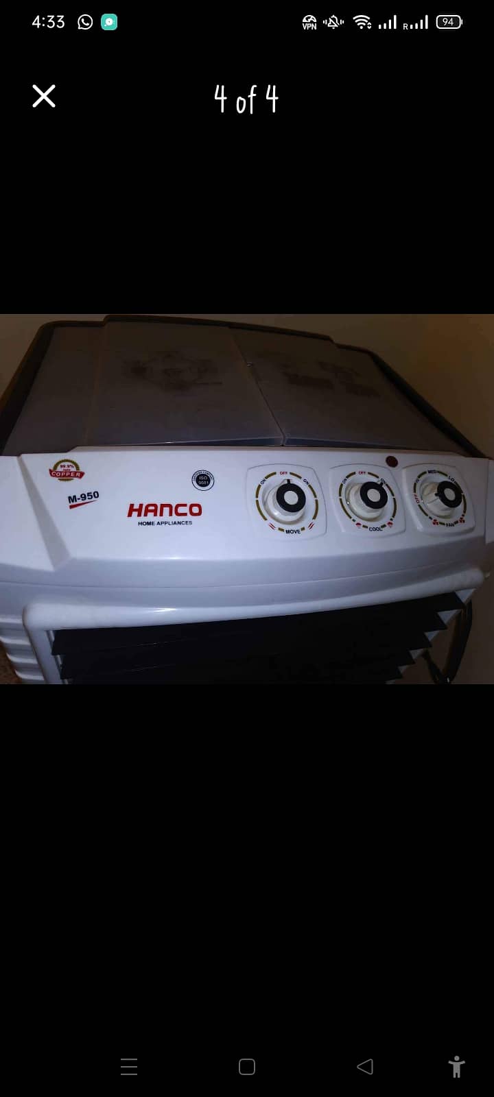 Hanco air cooler 2