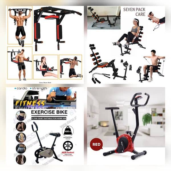 Exercise Bike Cycle & Pull Up Bar 03020062817 0