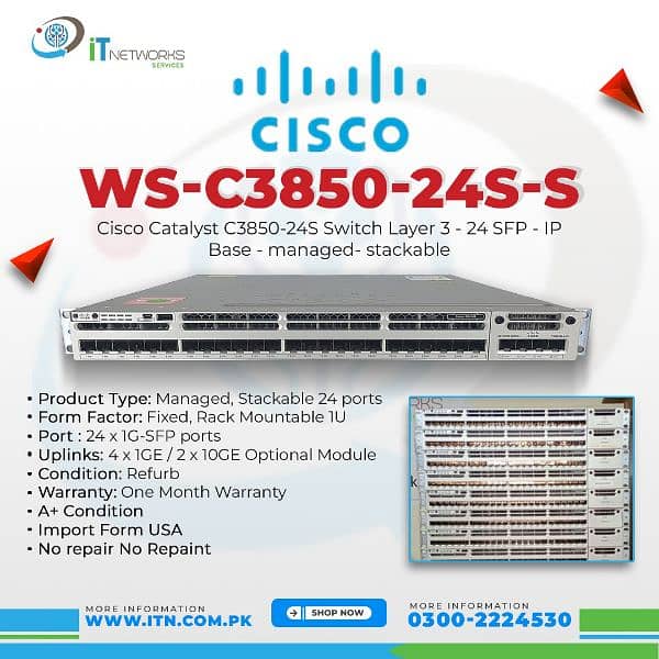 Cisco Switch 3850-24S-S 2