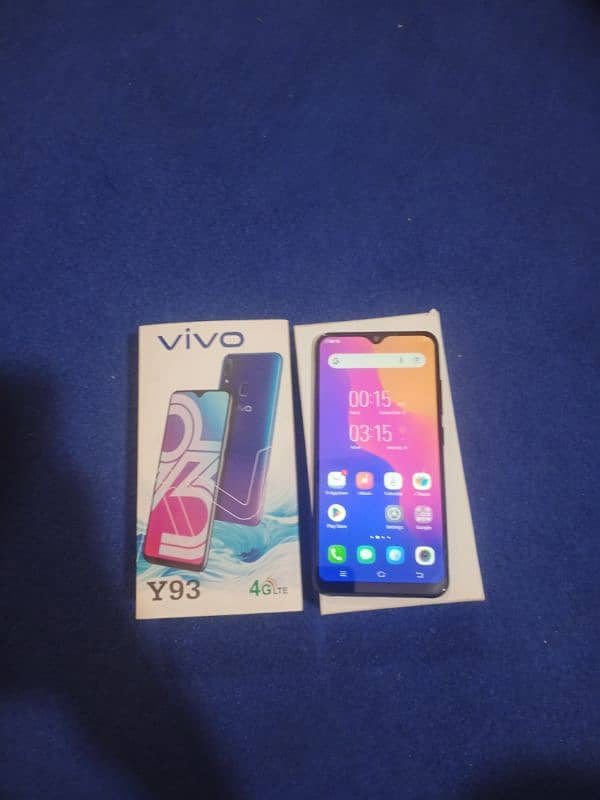 vivo y93 (6/128) ram with box and charger lush condition 10/9 1