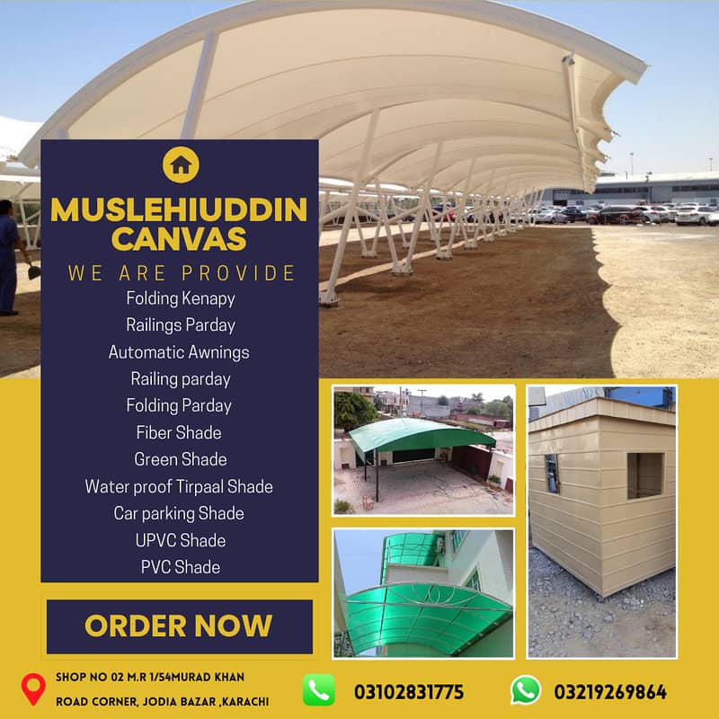 Tensile Shades | Car parking shade | sheds for sale | Fiber Shades 0