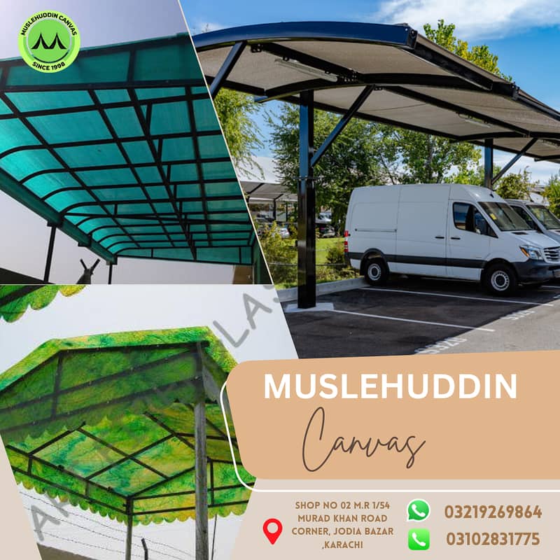 Tensile Shades | Car parking shade | sheds for sale | Fiber Shades 0