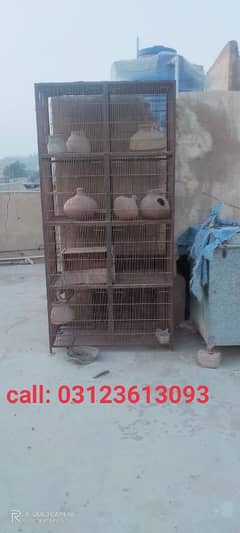 Heavy iron birds cage