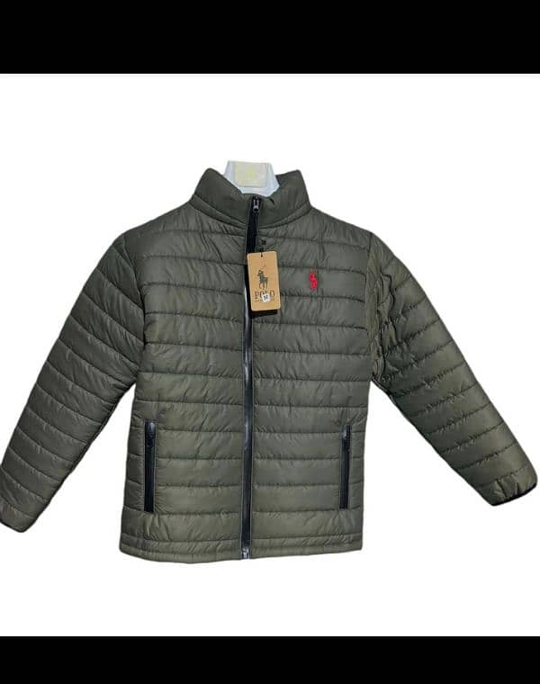 Men's Polyester Puffer Jacket 1pc - Available in Green, Sizes M to 2XL 0