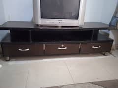 tv rack brown colour