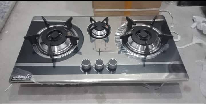 3 Burner Heavy Stainless Steel Hob STOVE 1