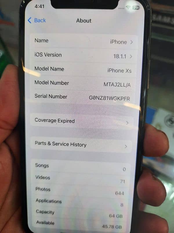 iphone XS 64GB NON PTA 4