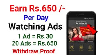 ads watching earning