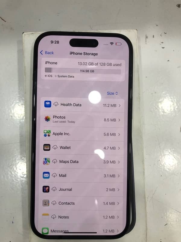 I phone 15 PTA approved physical dual 128 gb 4