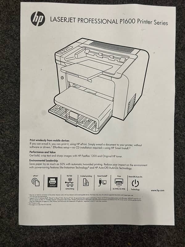 Used full operational printer HP LaserJet P1606dn 6