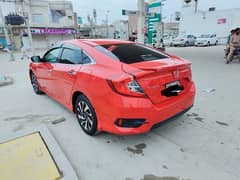 Red Turbo Honda civic 2016