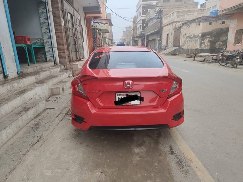 Red Turbo Honda civic 2016 3