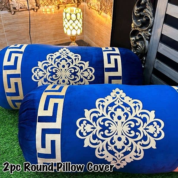 *Luxury 2pc Gol Pillow Cover 0