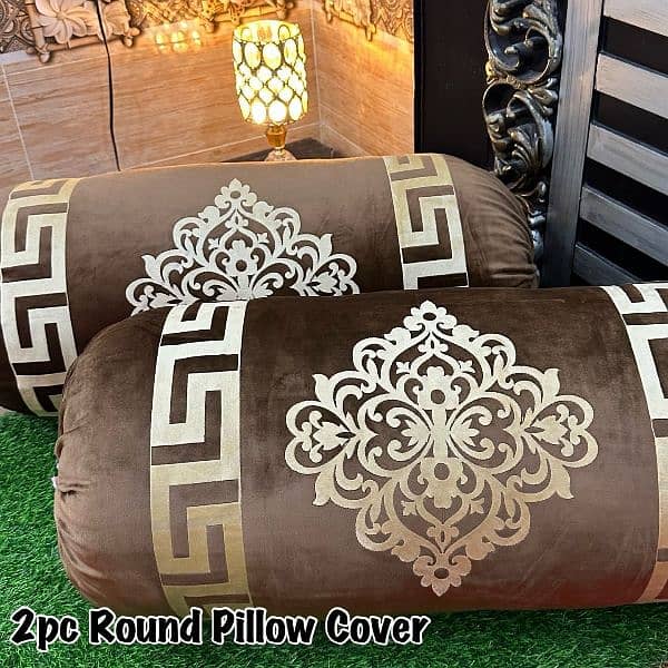 *Luxury 2pc Gol Pillow Cover 2