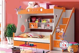 Triple bunker bed 6x4 feet double Story for kids deffrent designs