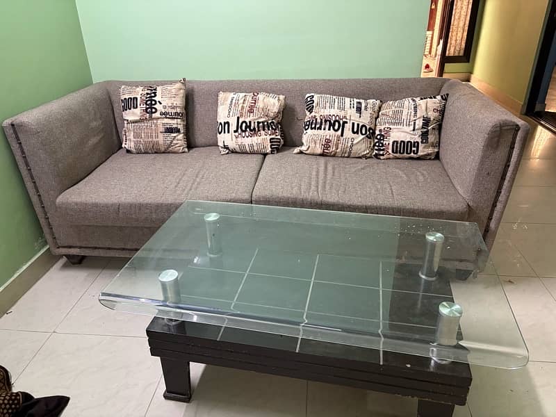 5 seat sofa set + table 2