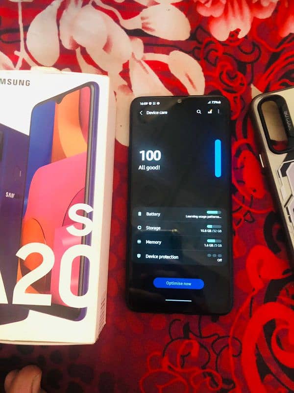 Samsung a20s 3/32 with box official 6