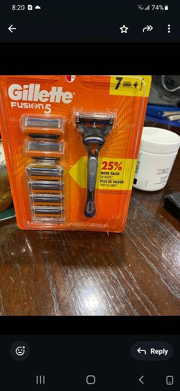 GILLETTE FUSION 0