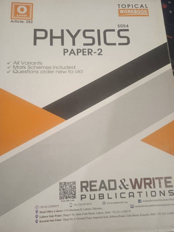 olevels 5054 physics p1 p2 and chemistry 5070p1 p2 2