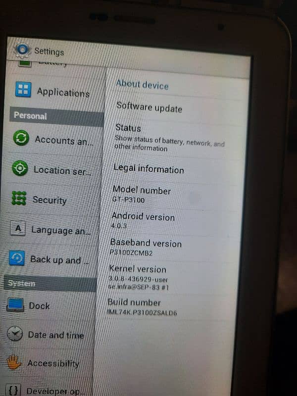 samsung tab old modle 3