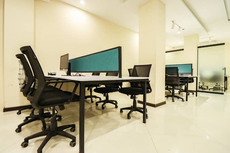 Fully furnished office space available for rent in Gulberg 1