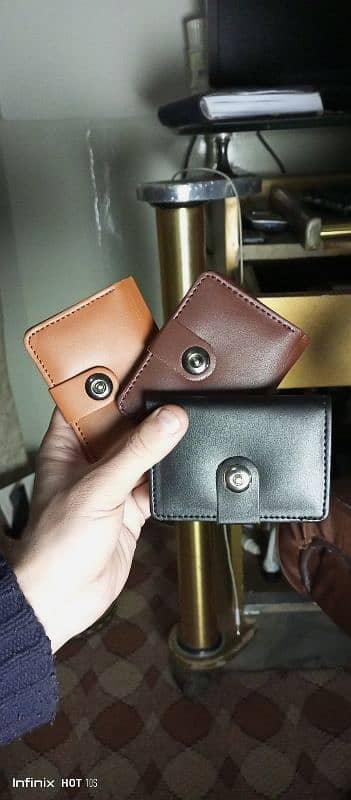 Wholesale High Quality leather wallet Credit Card Holder with box 5