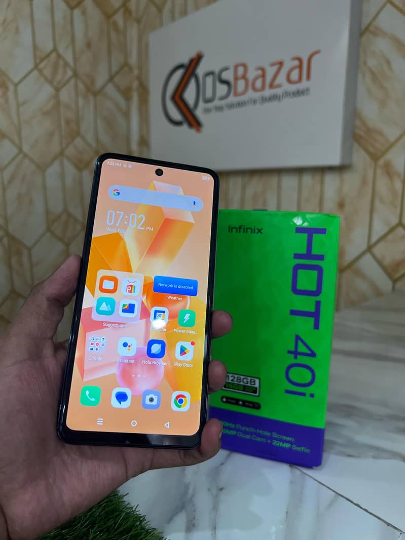 Infinix Hot 40i 8/128Dual Sim Pta Approved With Box & Charger 3