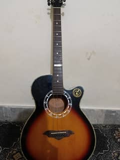 Semi electric acoustic guitar