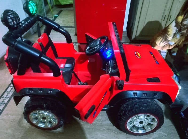 Kids baby jeep car All Ok No Need Any work (Neat Condition)with remote 0