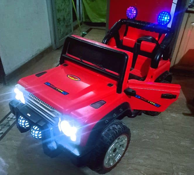 Kids baby jeep car All Ok No Need Any work (Neat Condition)with remote 1