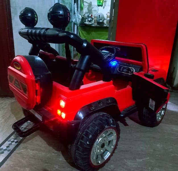 Kids baby jeep car All Ok No Need Any work (Neat Condition)with remote 7