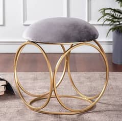 Stool sofa chair ottoman stool with metal legs Ottoman