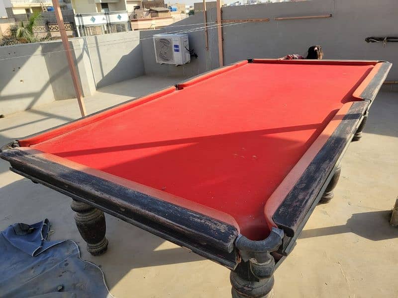 snooker table 5 by 10 0