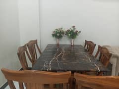 Marble Dining Table(six chairs)